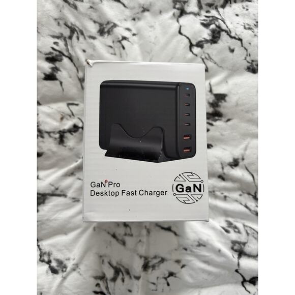 120W GAN Multi USB Charging Station 6 Port Hub Type C Charger PD Charge Station - Picture 1 of 4